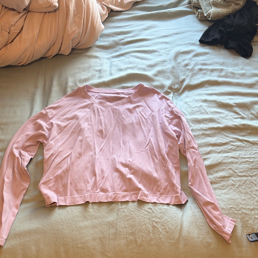 Women's Pink Long Sleeve Top